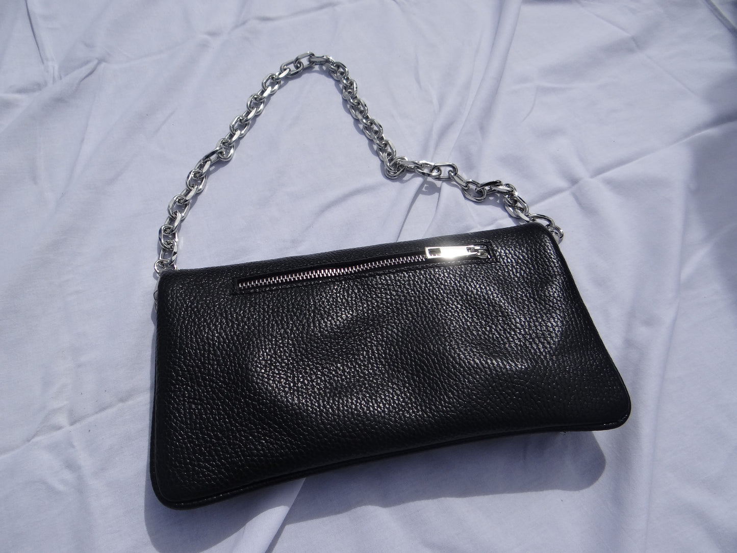 Sac en cuir Noir pochettes - Chez Ceane