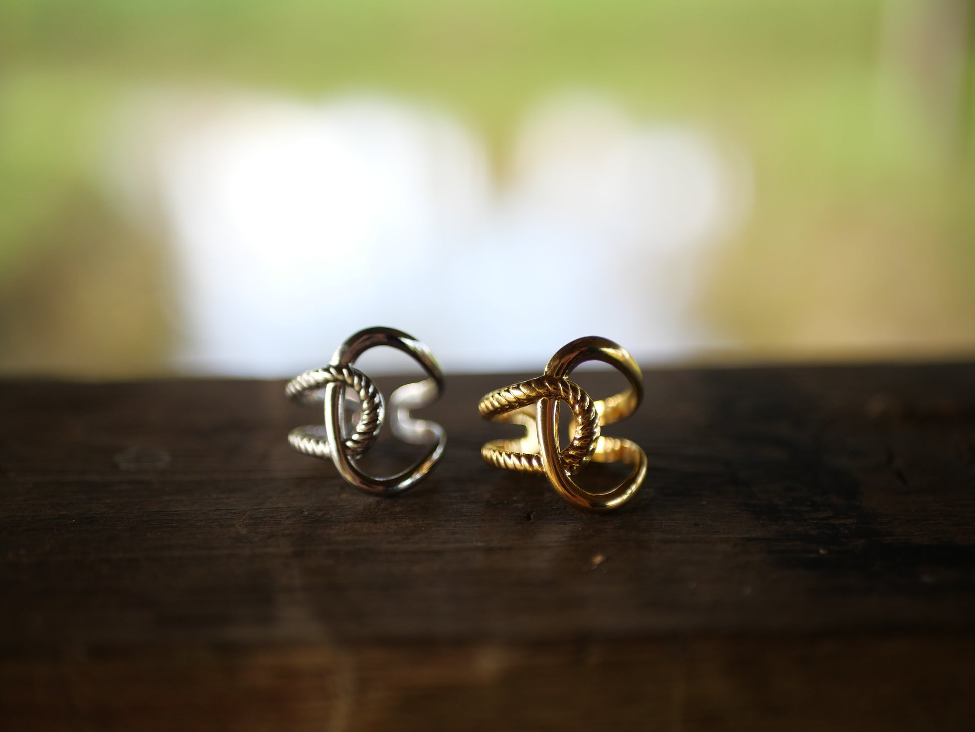 Bagues Or et Argent ajustables chez ceane 