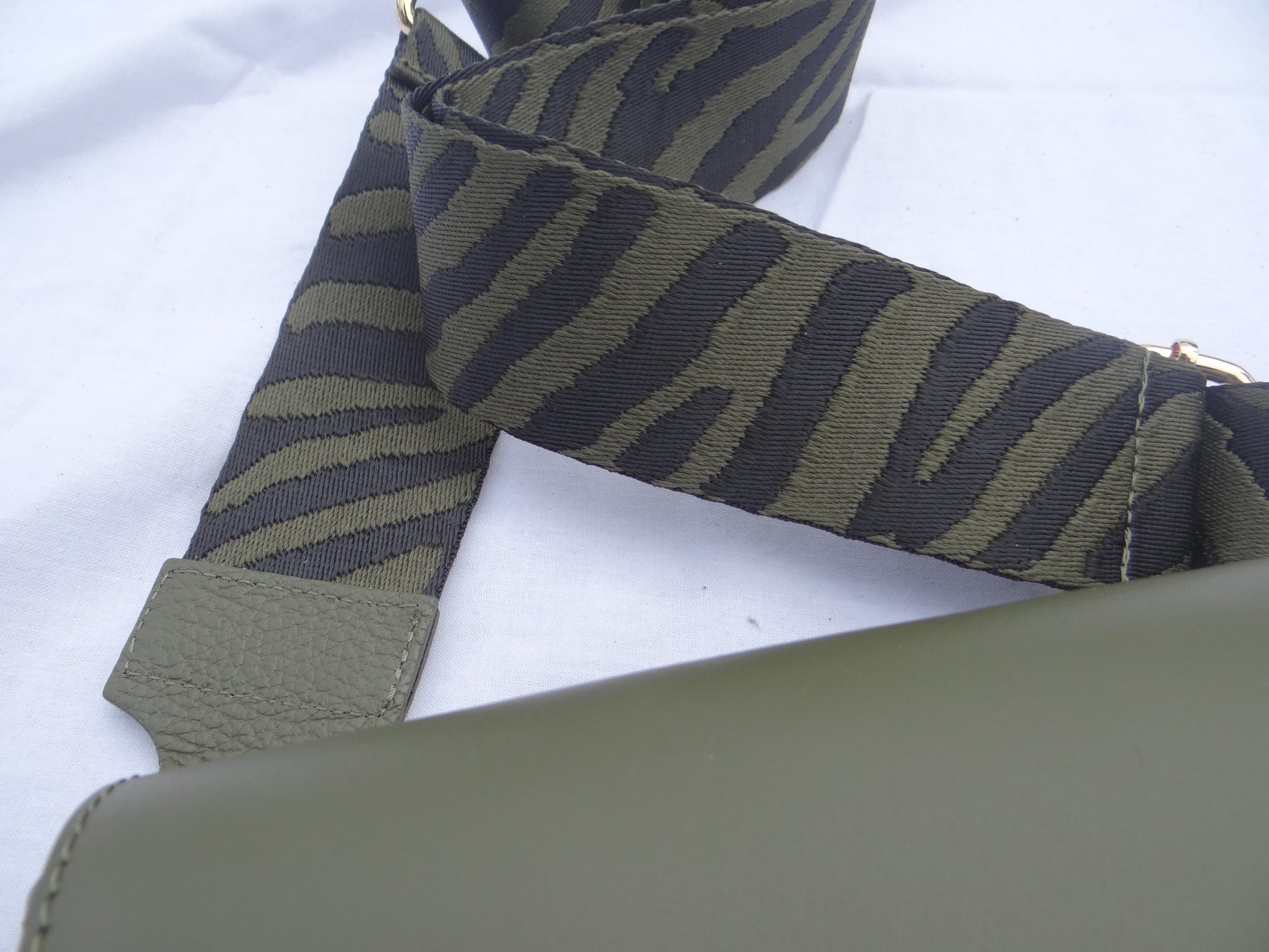 Bandoulière sac kaki et vert - Chez Ceane