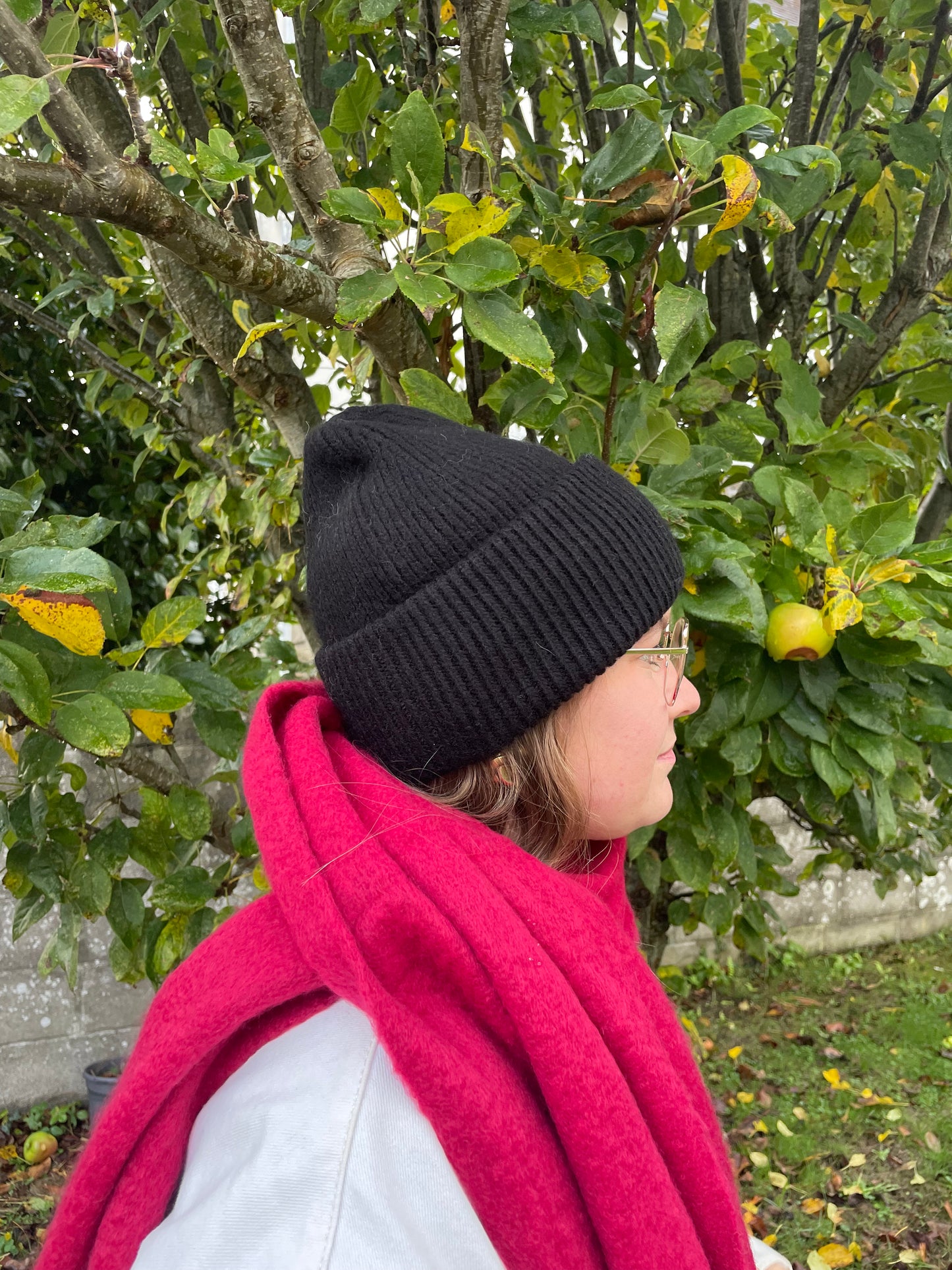 Bonnet Noir laine chez ceane 