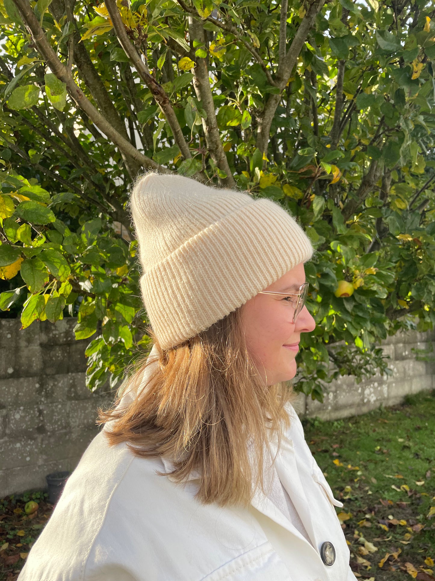 Bonnet beige laine chez ceane 