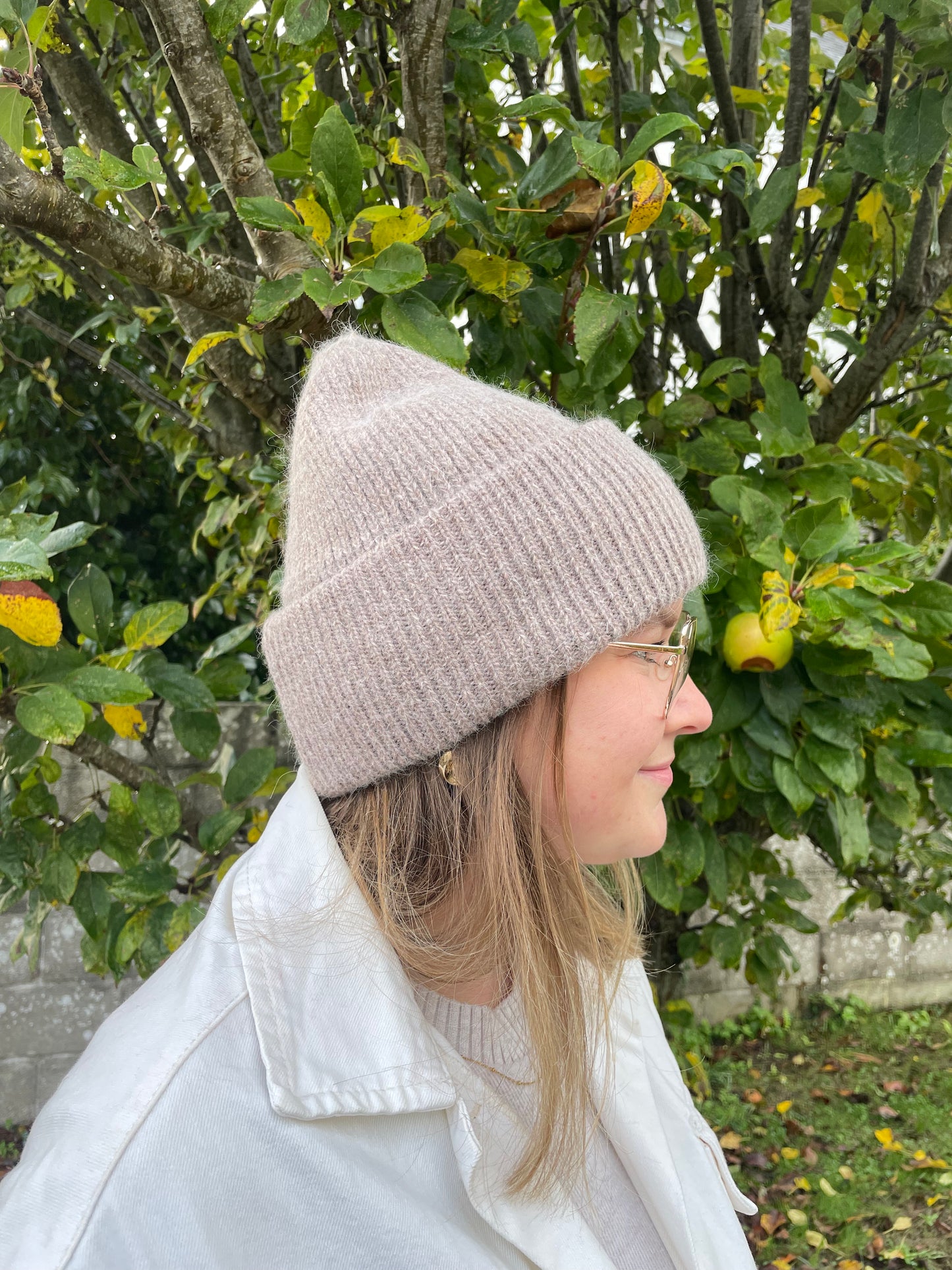 Bonnet beige laine chez ceane 