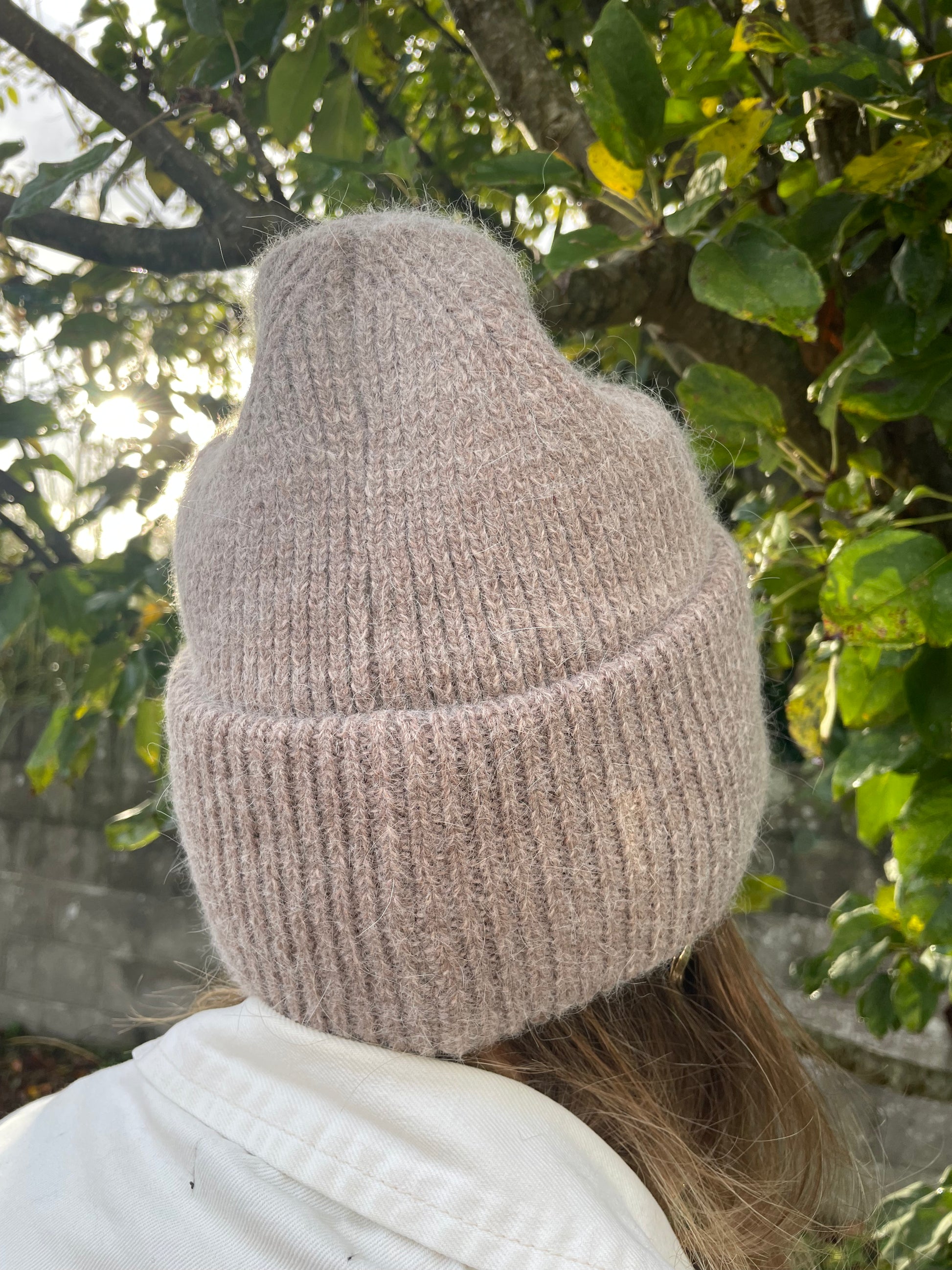 Bonnet beige laine chez ceane 