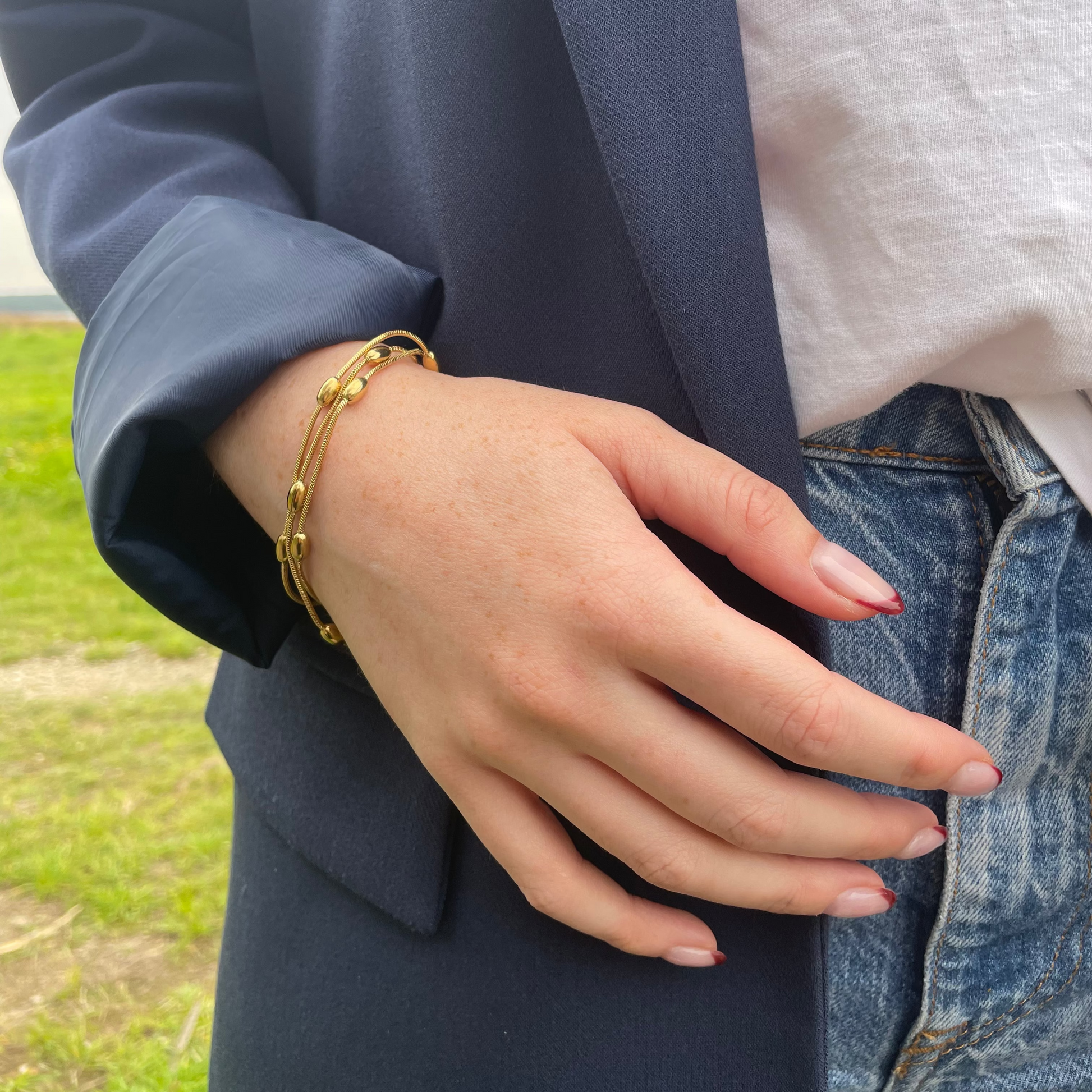 Bracelet or acier inoxydable 