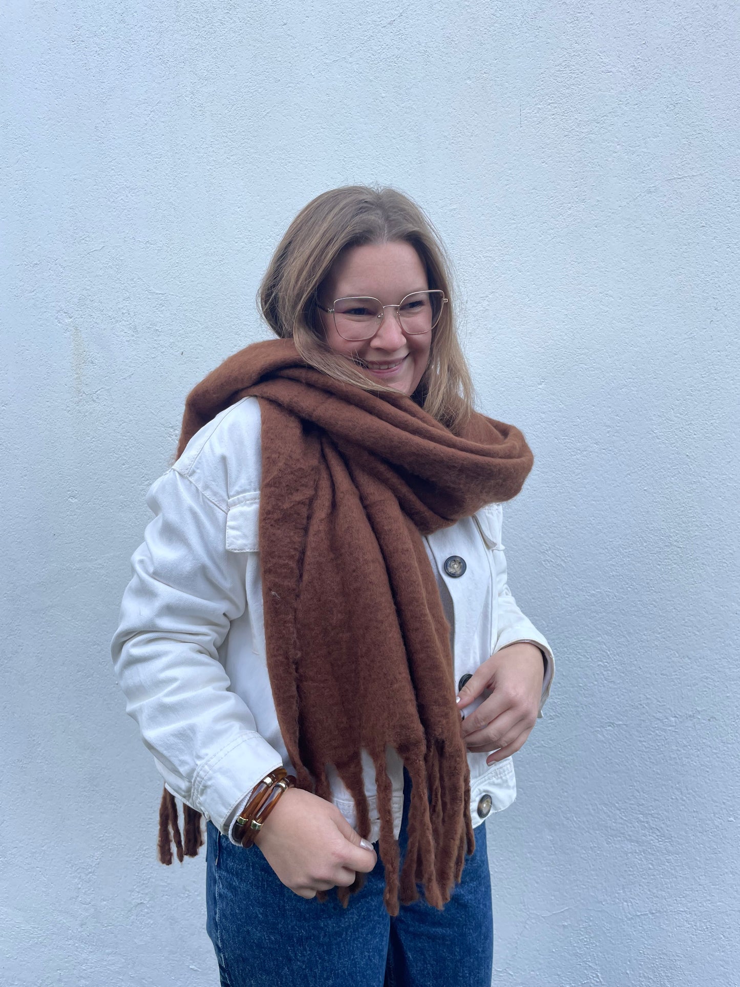 Echarpe Marron laine chez ceane 