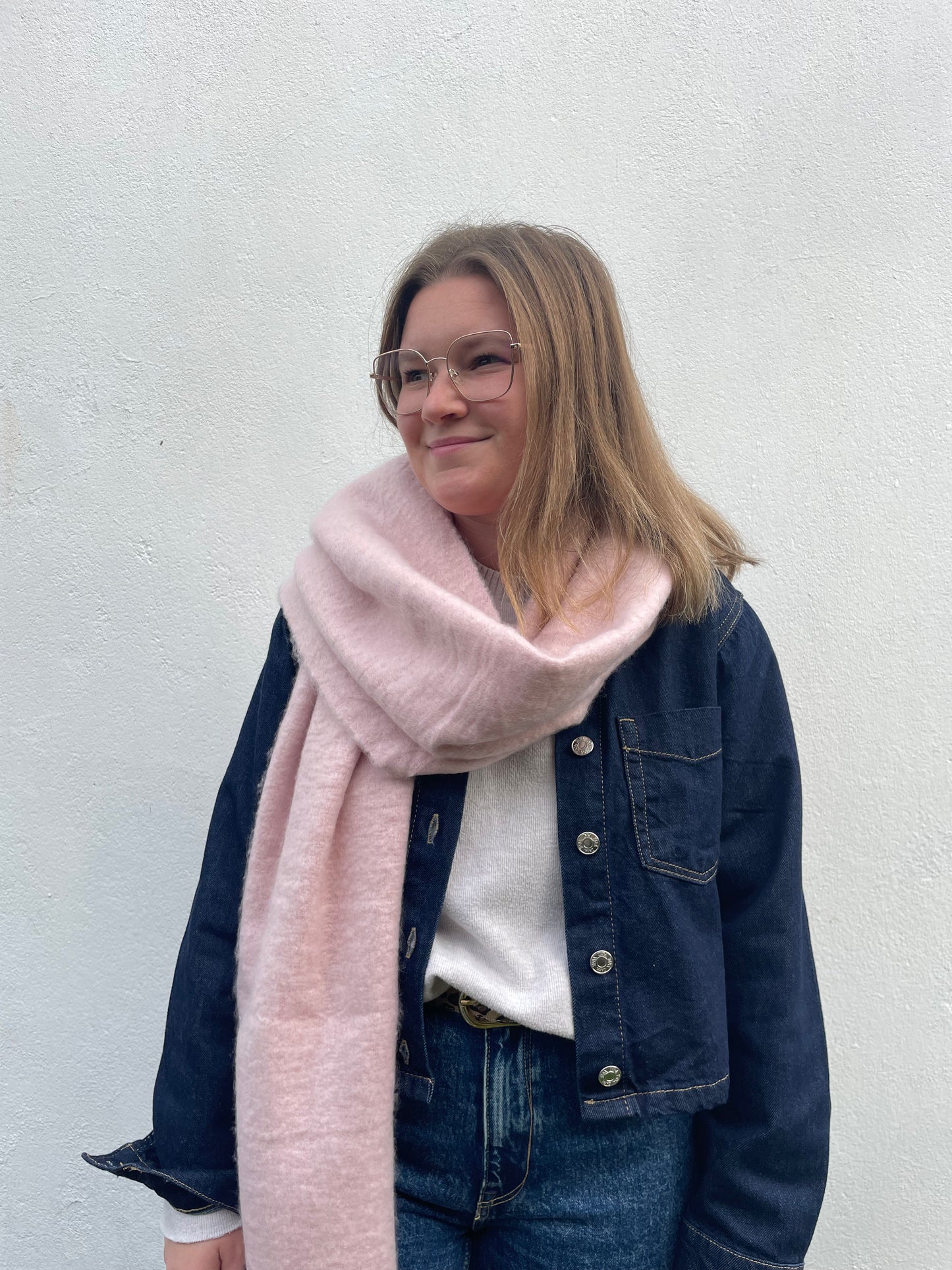 Echarpe rose laine chez ceane 