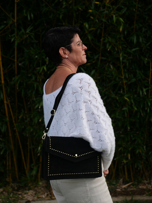 Sac stress pochette noir mariage soirée evenement chez ceane 