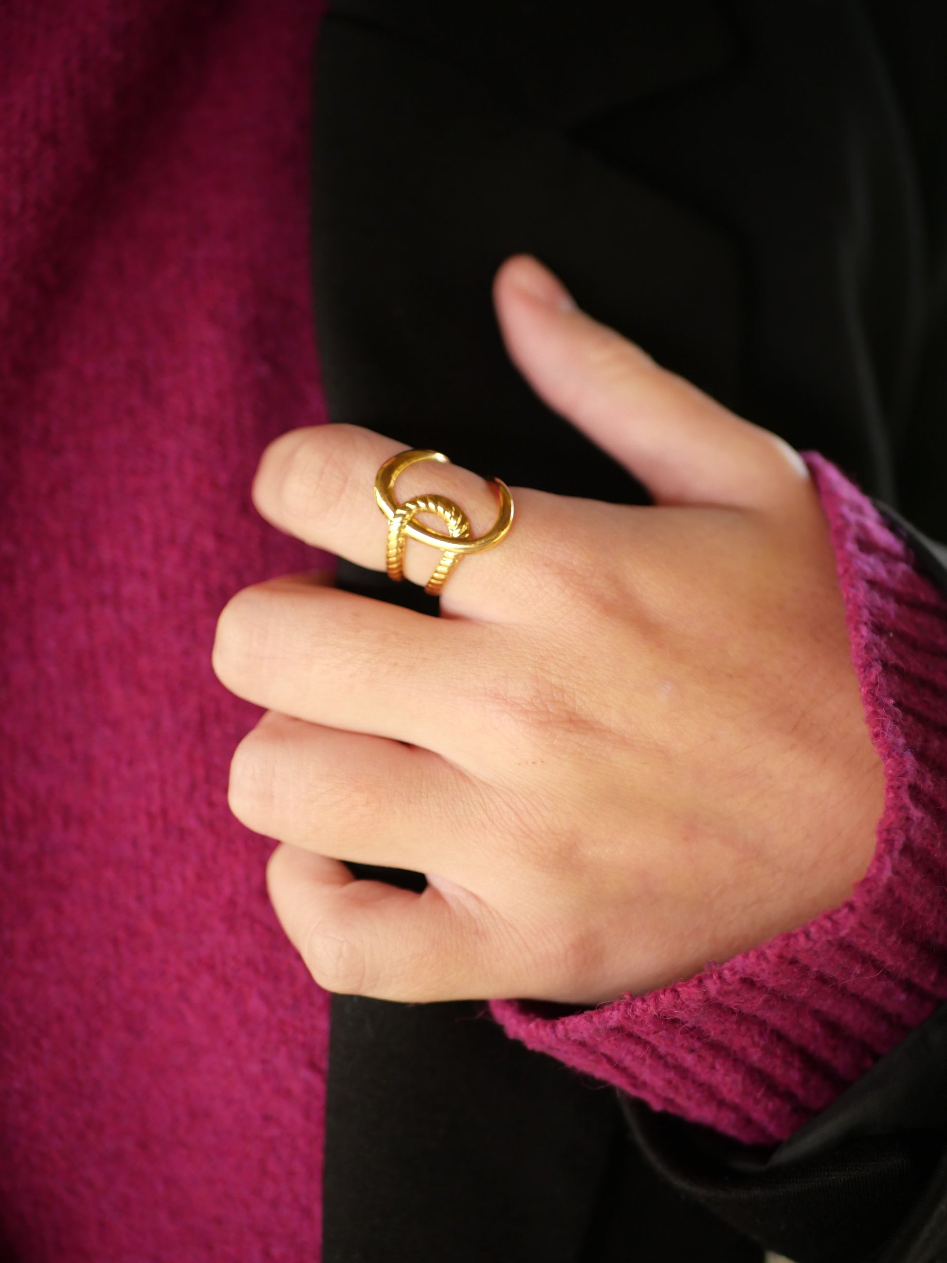 bague Or ajustable chez ceane 