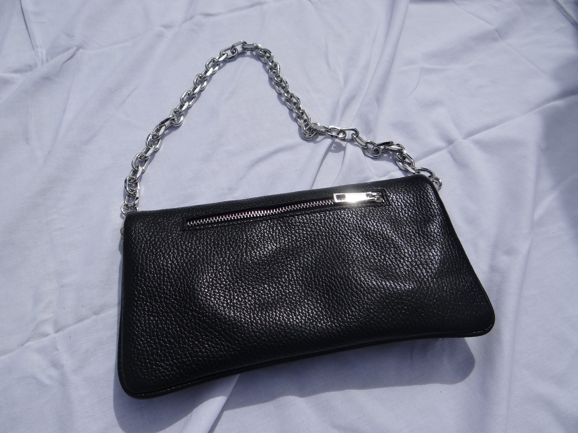 Sac en cuir Noir pochettes - Chez Ceane